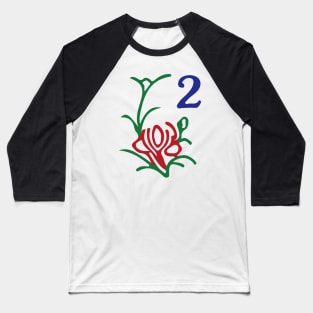 Season Flower Xia 2 Summer 蘭 Tile. It's Mahjong Time! Baseball T-Shirt